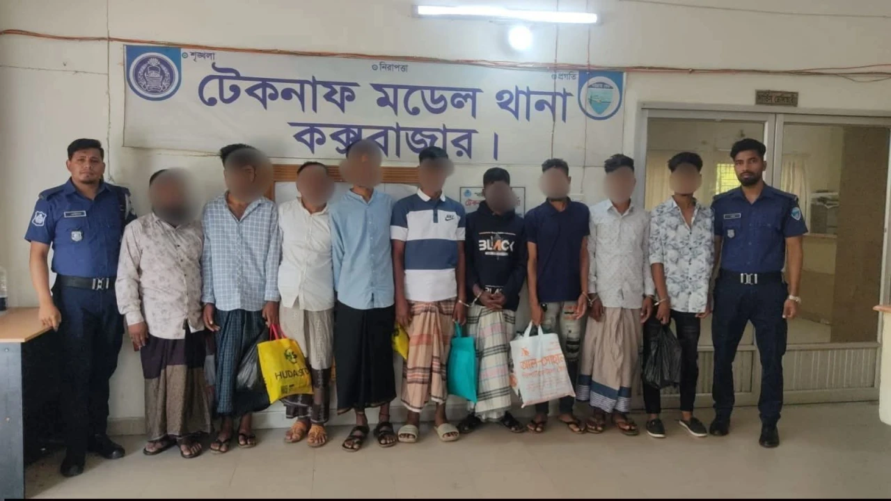 টেকনাফে পুলিশের পৃথক অভিযানে ৯ আসামি গ্রেফতার