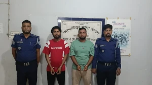 আখাউড়ায় সাবেক আইনমন্ত্রীর পক্ষে পোস্টারিং ও প্রচারনার অভিযোগে নিষিদ্ধ ছাত্রলীগের ২ জন আটকi