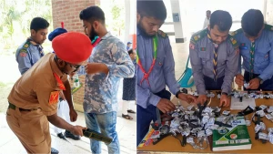 গুচ্ছের ইসলামী বিশ্ববিদ্যালয় কেন্দ্রে পরীক্ষার্থীদের সহায়তায় বিএনসিসি ও রোভার স্কাউট গ্রুপ