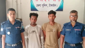 বাসাইলে ইয়াবাসহ দুই মাদক ব্যবসায়ী গ্রেপ্তার