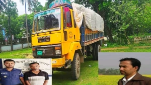 আখাউড়ায় ট্রাকচাপায় অটোর যাত্রী হত্যার ঘটনায় ঘাতক ট্রাক ড্রাইভার কে আটক করেছে পুলিশ