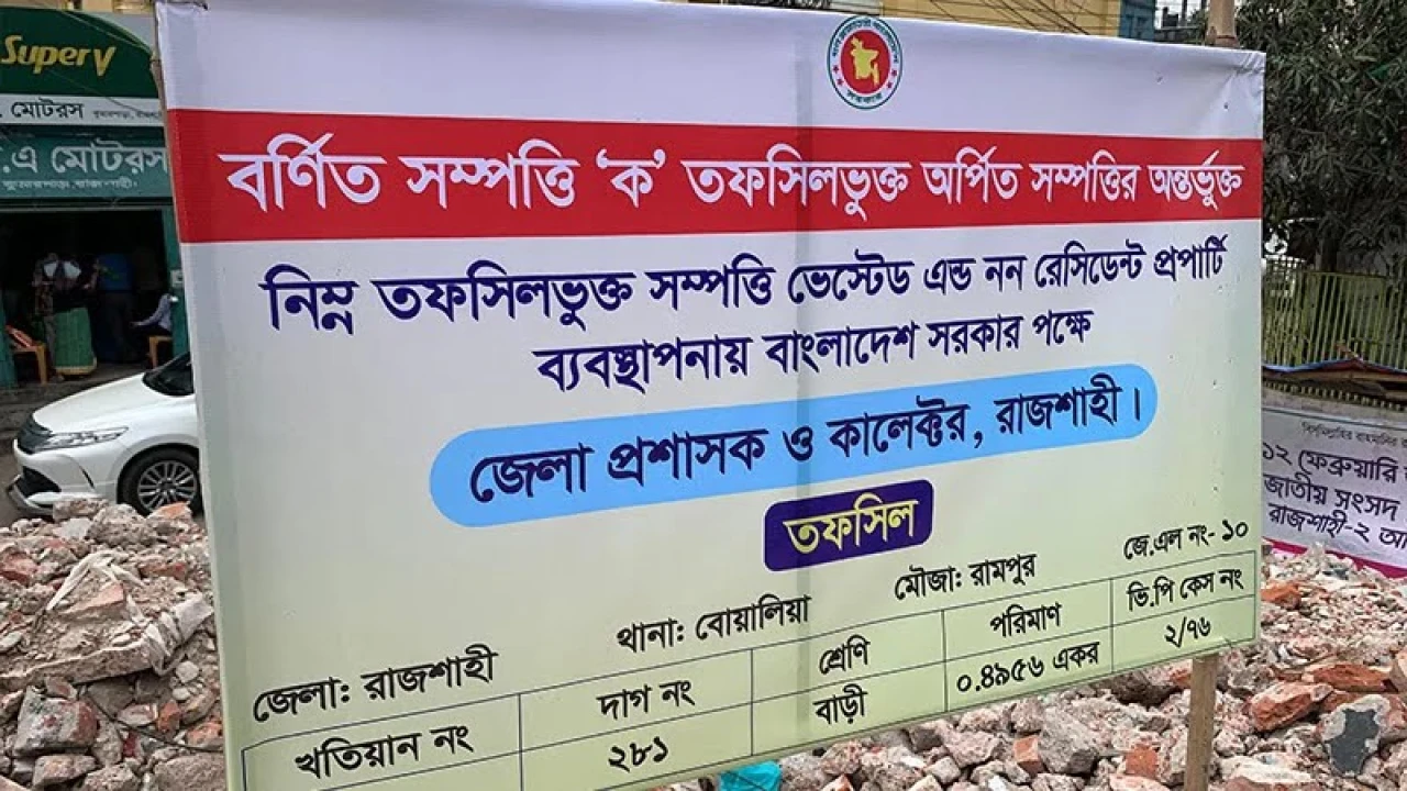 আওয়ামীলীগের পরিত্যক্ত অফিসে সাইনবোর্ড