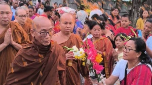 ধর্মীয় ভাবগাম্ভীর্য মধ্যদিয়ে দীঘিনালা বন বিহারে চৈত্র পূর্ণিমা উদযাপন