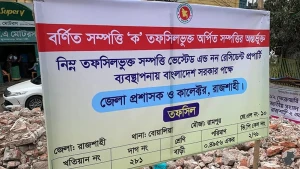 আওয়ামীলীগের পরিত্যক্ত অফিসে সাইনবোর্ড