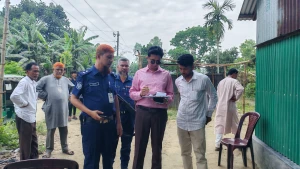 বাসাইলে অবৈধভাবে নদী পাড় থেকে মাটি কাটায় এক লাখ টাকা জরিমানা